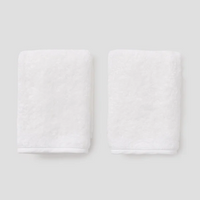 Pair Wash Cloths - Whtie/White