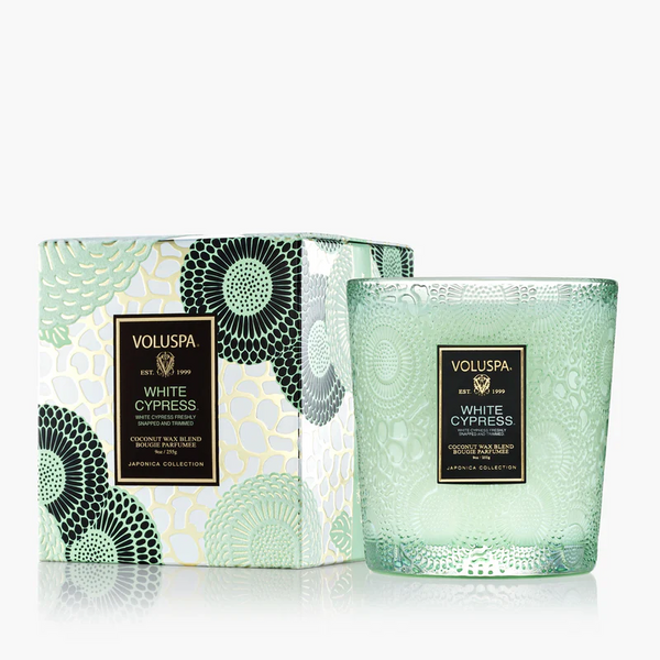 9 oz. White Cypress Classic Candle