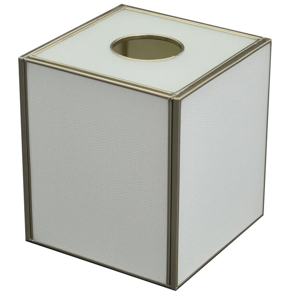 Tissue Box - White Lizard