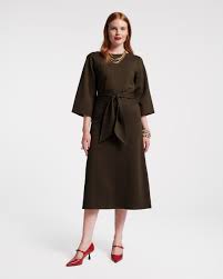 Whitney Wrap Dress - Olive