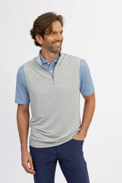 Wynn 1/4 Zip Vest - Pearl