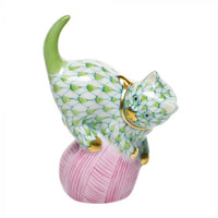 Mischievous Cat in Lime Green or Rust