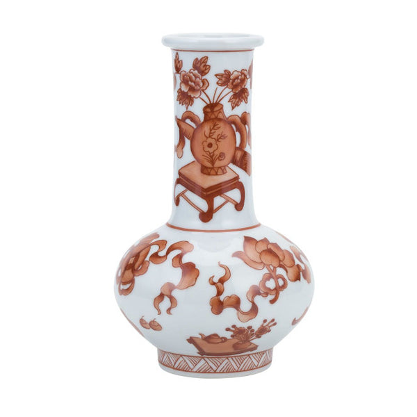 Orange Vase With Long Neck