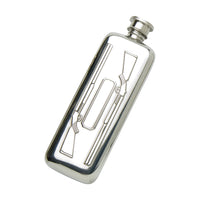 Pewter Flask - Shotgun. Slim Design