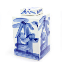 Brushstroke Square Tea Jar